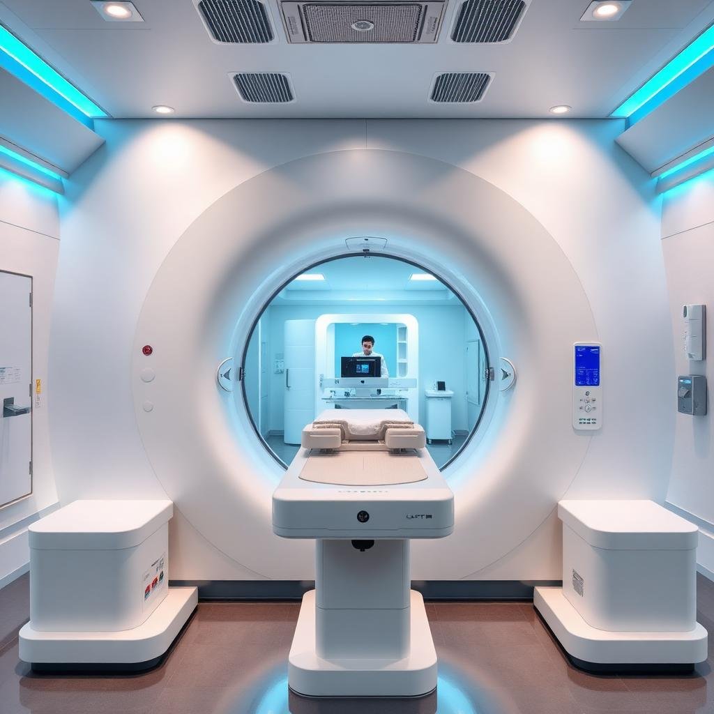 CT scan suite with modern multi-slice CT scanner